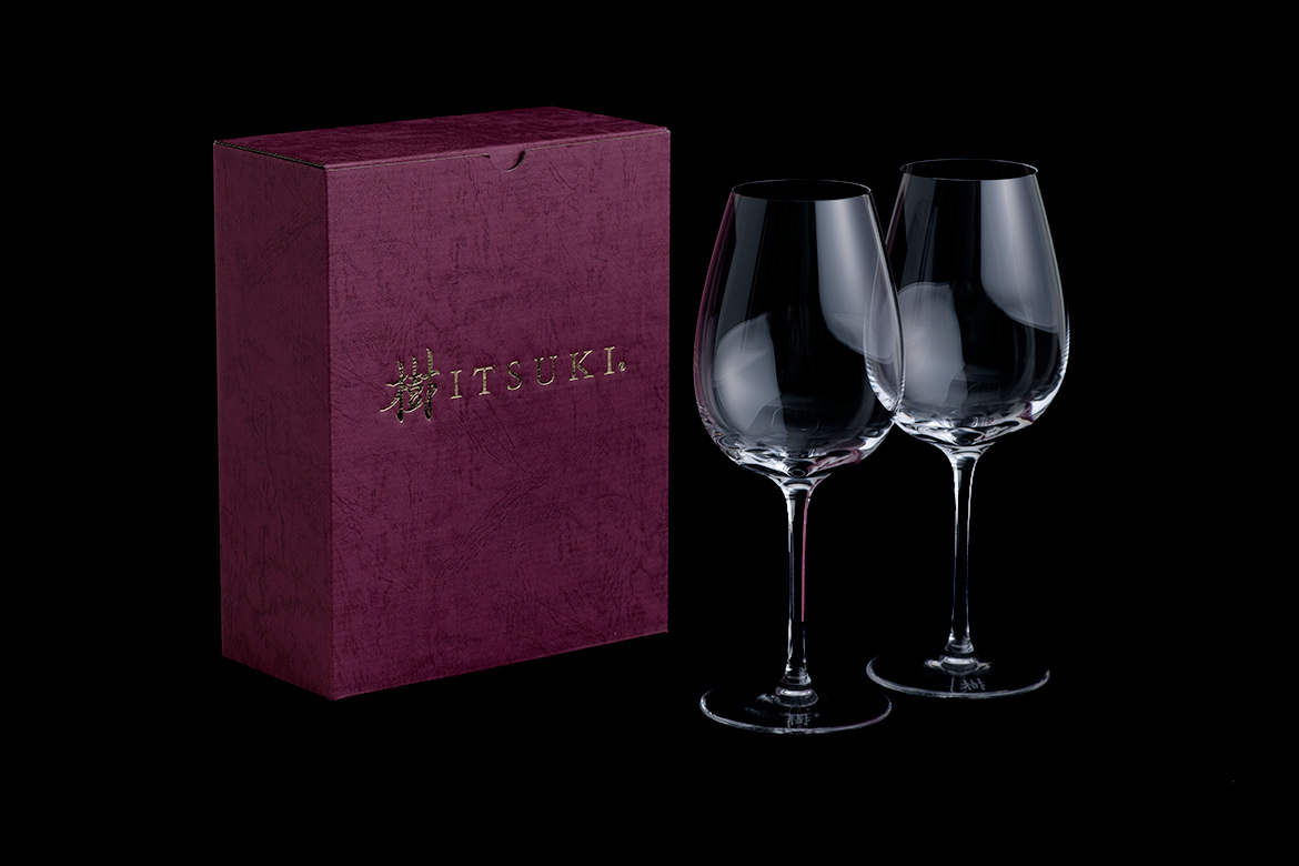 Wine Glass ITSUKI Long Stem CALI CRYSTAL 2個セット